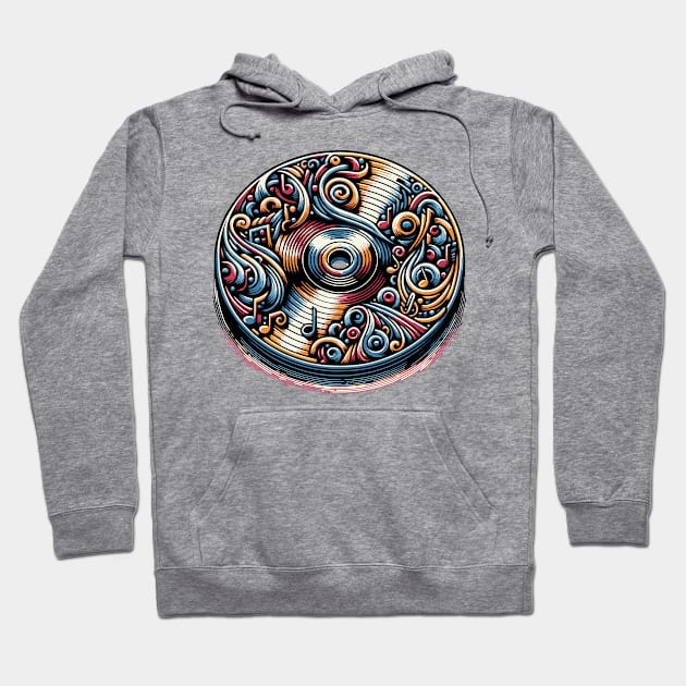 Compact Disc Hoodie by JSnipe